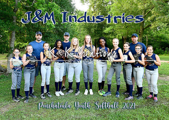 5x7 11-12 girls j&m industries team