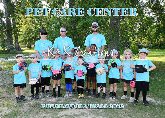 5X7 TBALL PET CARE CENTER TEAM