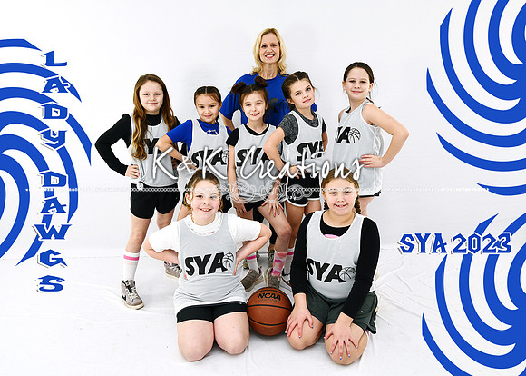 5x7 lady dawgs laurie team sya