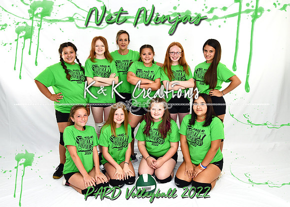 5x7 net ninjas 1012 team