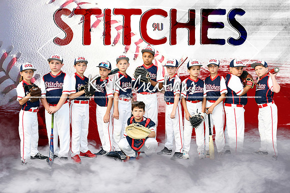 8X12  9U STITCHES TEAM