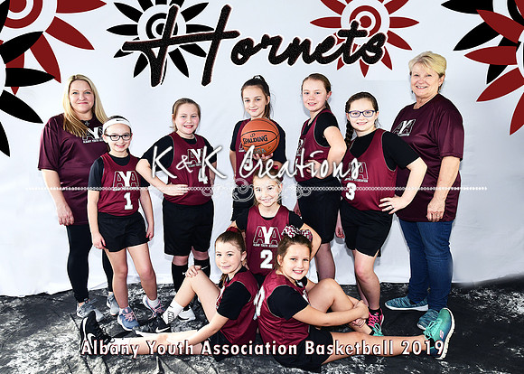 5x7 Girls 9-10 Team 1 HORNETS