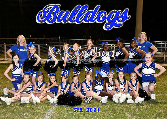 5x7 sya cheerleaders 2021 team