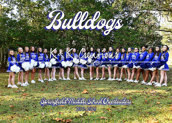 5x7 sms cheerleaders team