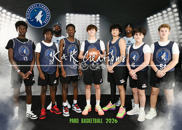 5X7 13-14 BOYS TIMBERWOLVES TEAM
