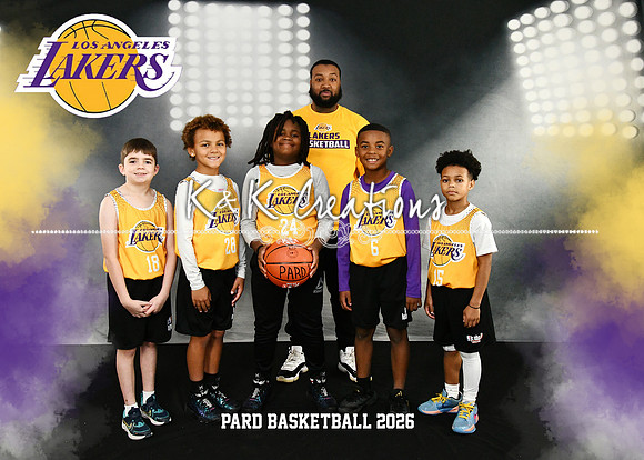 5X7 7-8 BOYS LAKERS TEAM