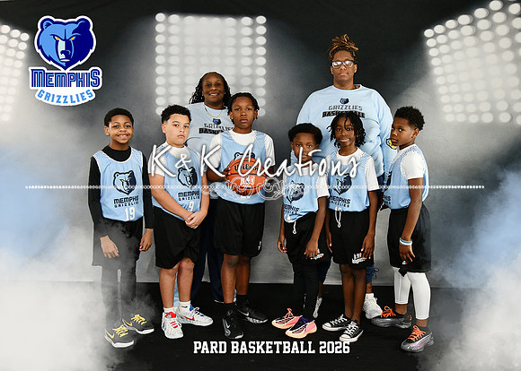 5X7 9-10 BOYS GRIZZLIES TEAM