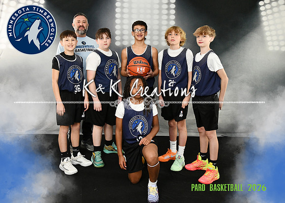 5X7 11-12 BOYS TIMBERWOLVES TEAM