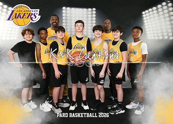 5X7 11-12 BOYS LAKERS TEAM