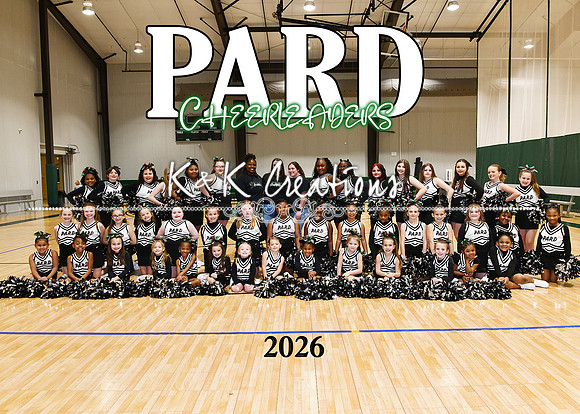 5x7 pard cheerleaders team