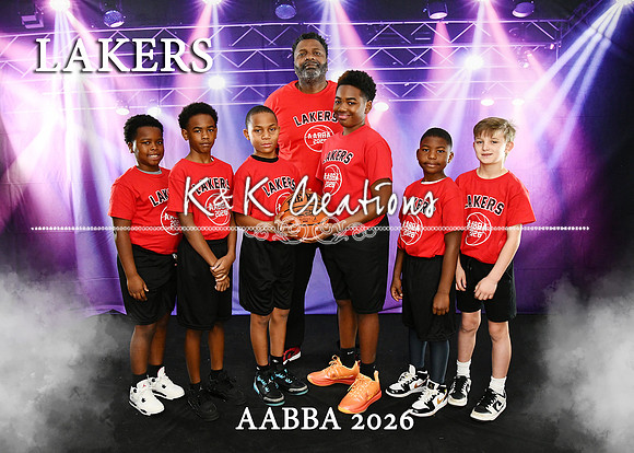 5X7 LAKERS TEAM