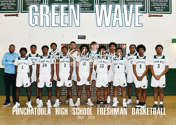 5x7 phs freshman basketball team