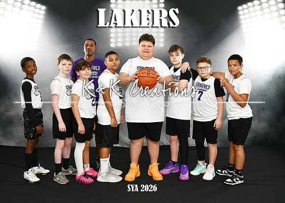 5X7 SYA LAKERS TEAM