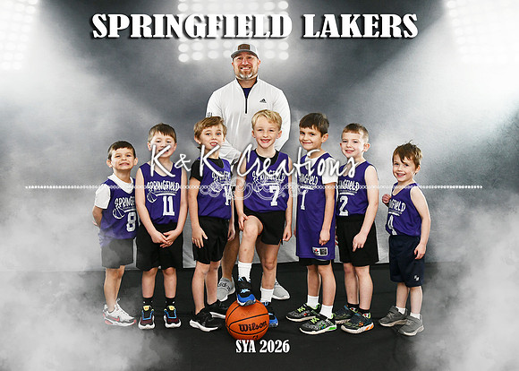 5X7 SYA SPRINGFIELD LAKERS TEAM