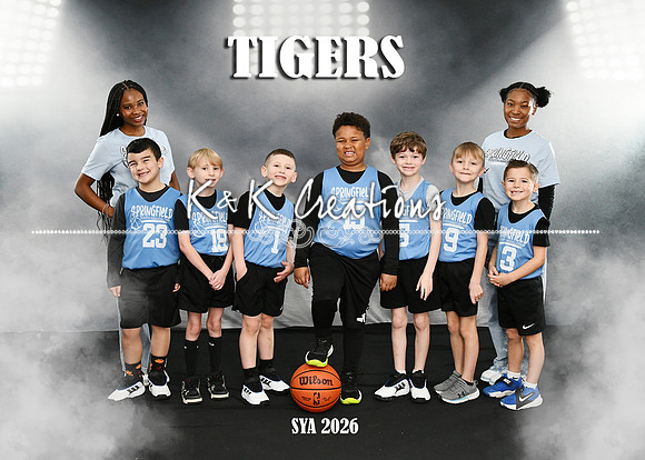 5X7 SYA TIGERS TEAM