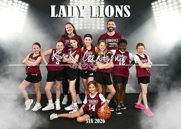 5X7 SYA LADY LIONS TEAM