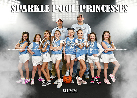5X7 SYA SPARKLE POOL PRINCESSES TEAM