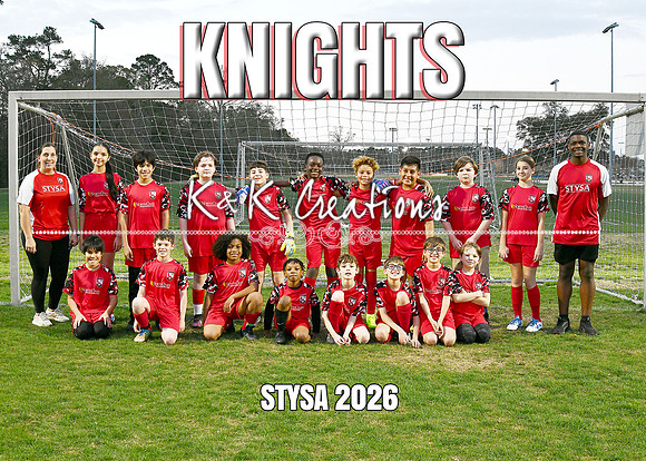 5X7 STYSA KNIGHTS TEAM
