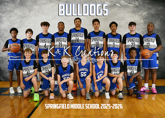 5X7 SMS BOYS BASKETBALL TEAM