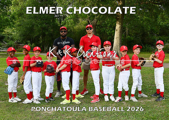 5X7 7-8 BOYS ELMER CHOCOLATE TEAM