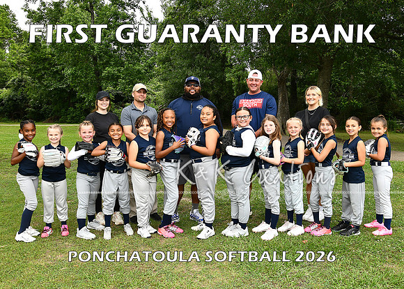 5X7 7-8 GIRLS FIRST GUARANTY BANK TEAM