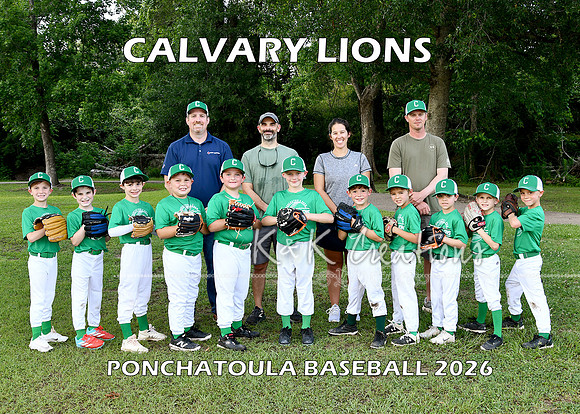 5X7 7-8 BOYS CALVARY LIONS TEAM