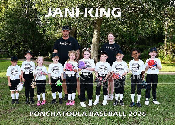 5X7 TBALL JANI KING TEAM