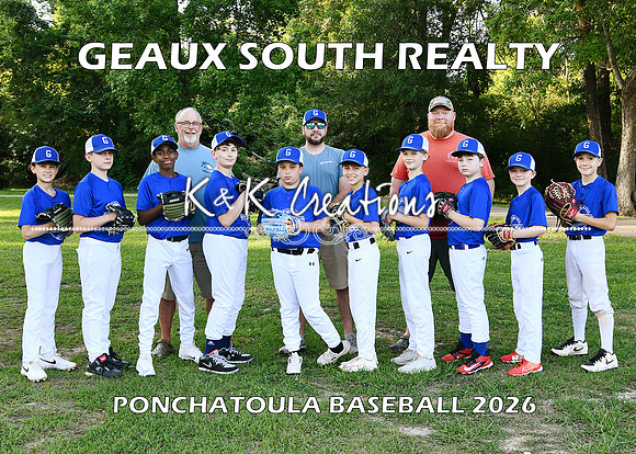 5X7 11-12 BOYS GEAUX SOUTH REALTY TEAM