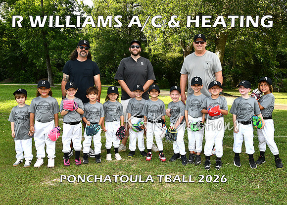 5X7 TBALL R WILLIAMS AC AND HEATING TEAM