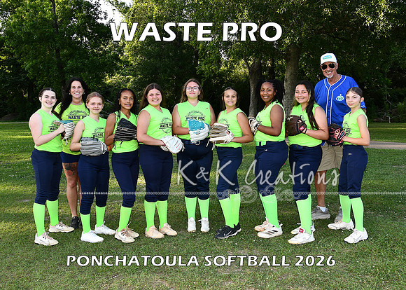 5X7 11-12 GIRLS WASTE PRO TEAM