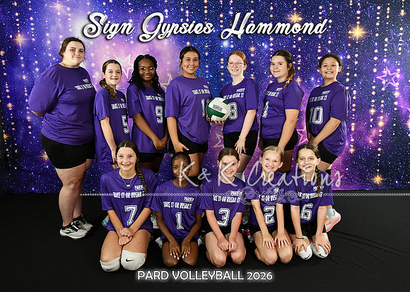 5x7 SPONSOR SIGN GYPSIES HAMMOND TEAM