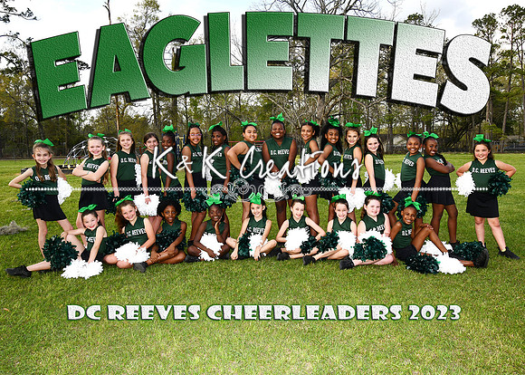 5x7 dc reeves cheerleaders