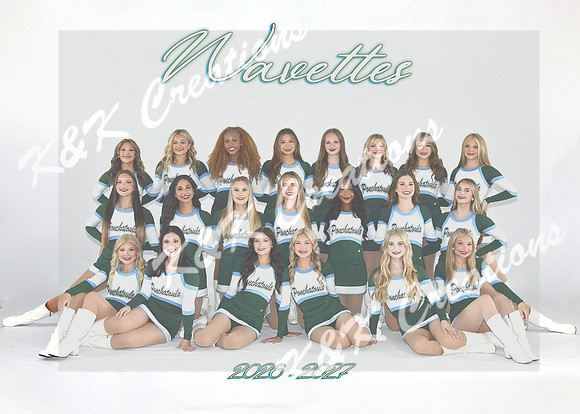 5x7 wavettes green uniform
