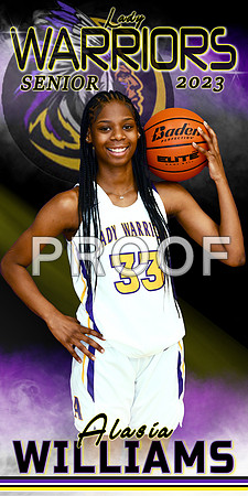ALASIA WILLIAMS BASKETBALL BANNER