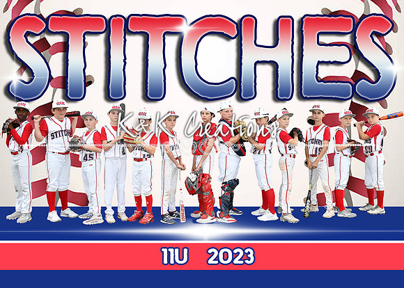5x7 stutches 11u team