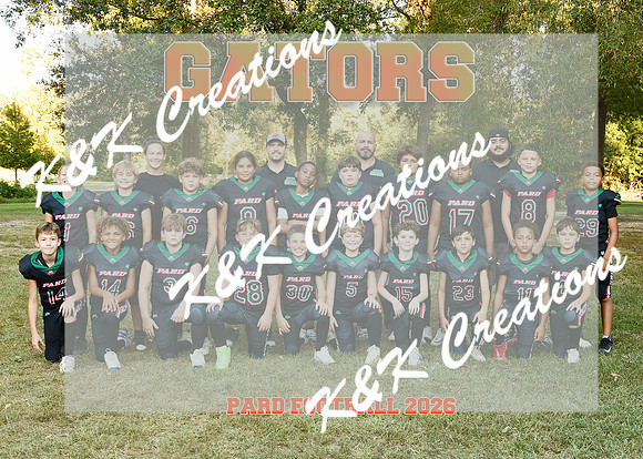 5X7 GATORS COACH TREY MATTHEWS TEAM