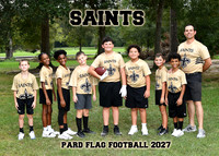 5x7 saints flag football team