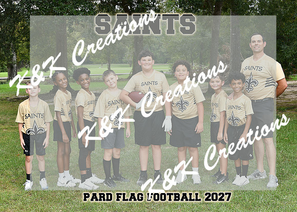 5x7 saints flag football team