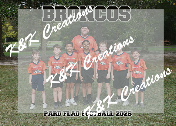 5X7 BRONCOS FLAG TEAM