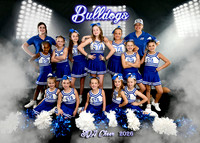5X7 9-10 BULLDOGS CHEERE TEAM