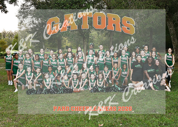 5X7 PARD CHEERLEADERS TEAM