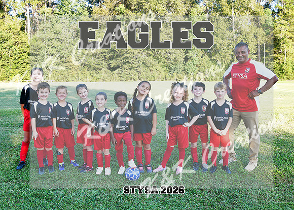 5X7 EAGLES COACH MAURICIO TEAM