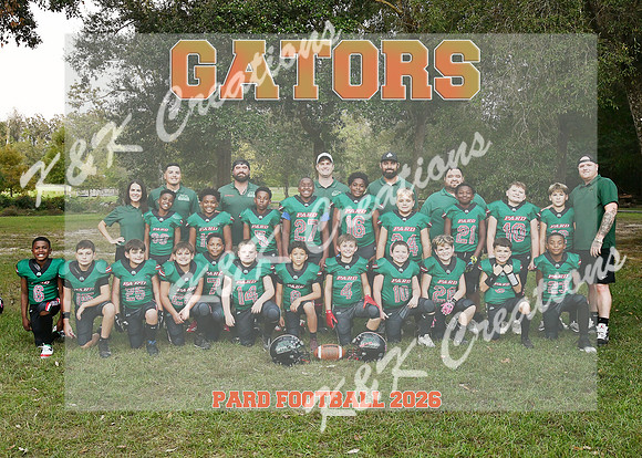 5X7 GATORS COACH GERALD TEAM