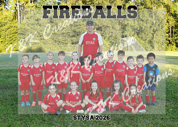 5x7 FIREBALLS COACH MERRICK TEAM