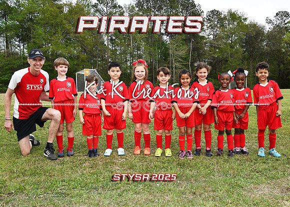 5X7 PIRATES FAIRCHILD TEAM