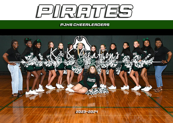 5x7 pjhs cheerleaders team