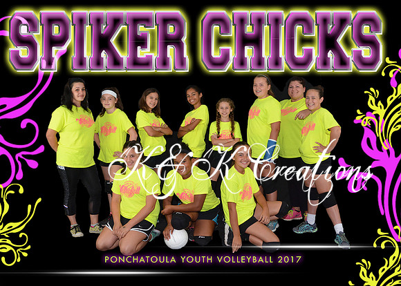 5X7 SPIKER CHICKS TEAM PYV 2017