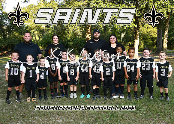 5X7 SAINTS TEAM