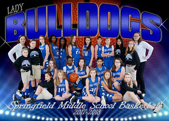 5X7 SMS GIRLS BASKETBALL TEAM