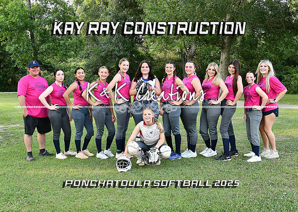 5X7 KAY RAY CONSTRUCTION GIRLS TEAM